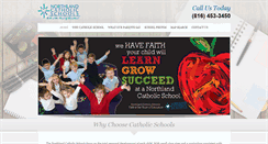 Desktop Screenshot of northlandcatholicschools.com