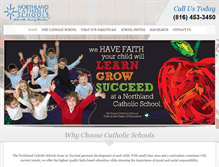 Tablet Screenshot of northlandcatholicschools.com